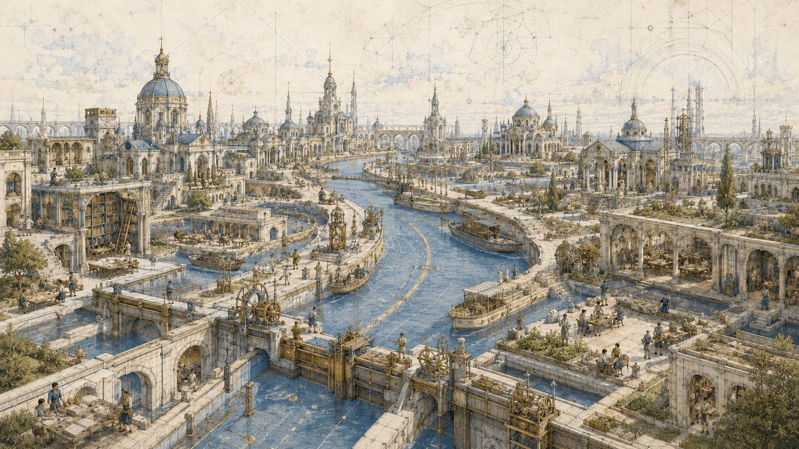 The drafted city, one year on, its waterways still flowing